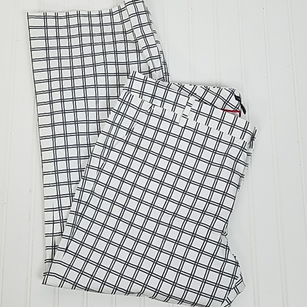 SOLD EBAY Tommy Hilfiger Black/White Pants Sz 16 - Picture 3 of 8